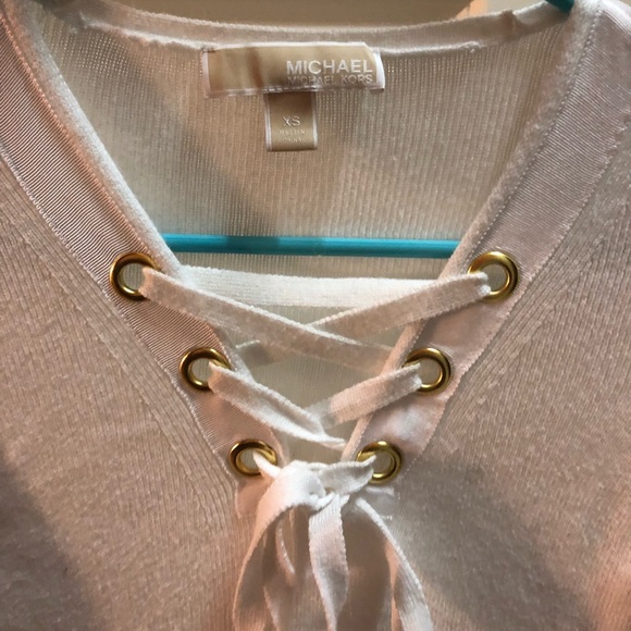 Michael Kors criss cross fancy top offers welcomed - Picture 2 of 6